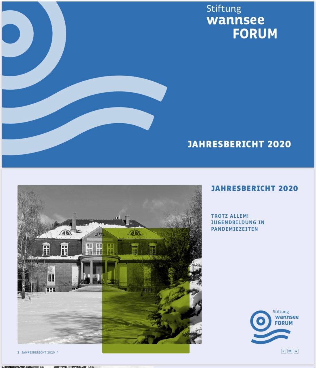 Jahresbericht wannseeFORUM 2020