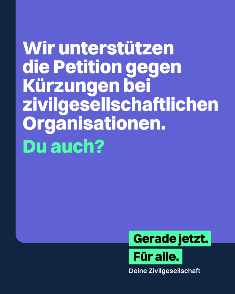 #geradejetztfueralle Offener Brief: Arbeit für Demokratie und Teilhabe in Deutschland vor dem Aus